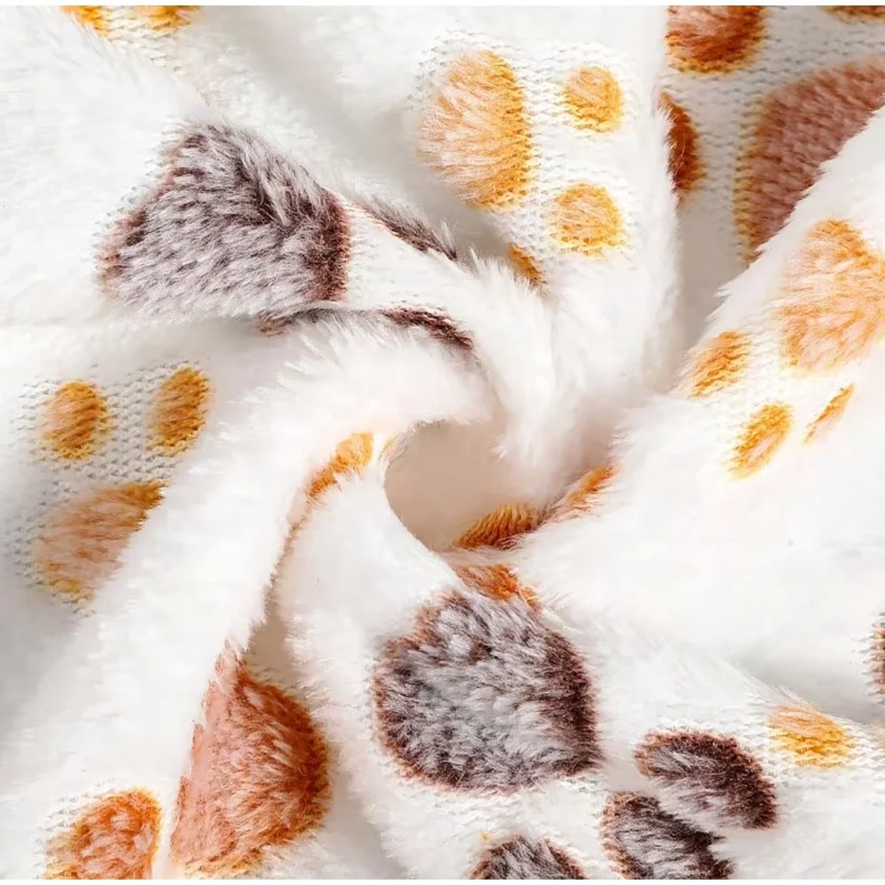 Warm Soft Fluffy Fleece Flannel Pet Cat Dog WHITE Blanket Mat‎ 30